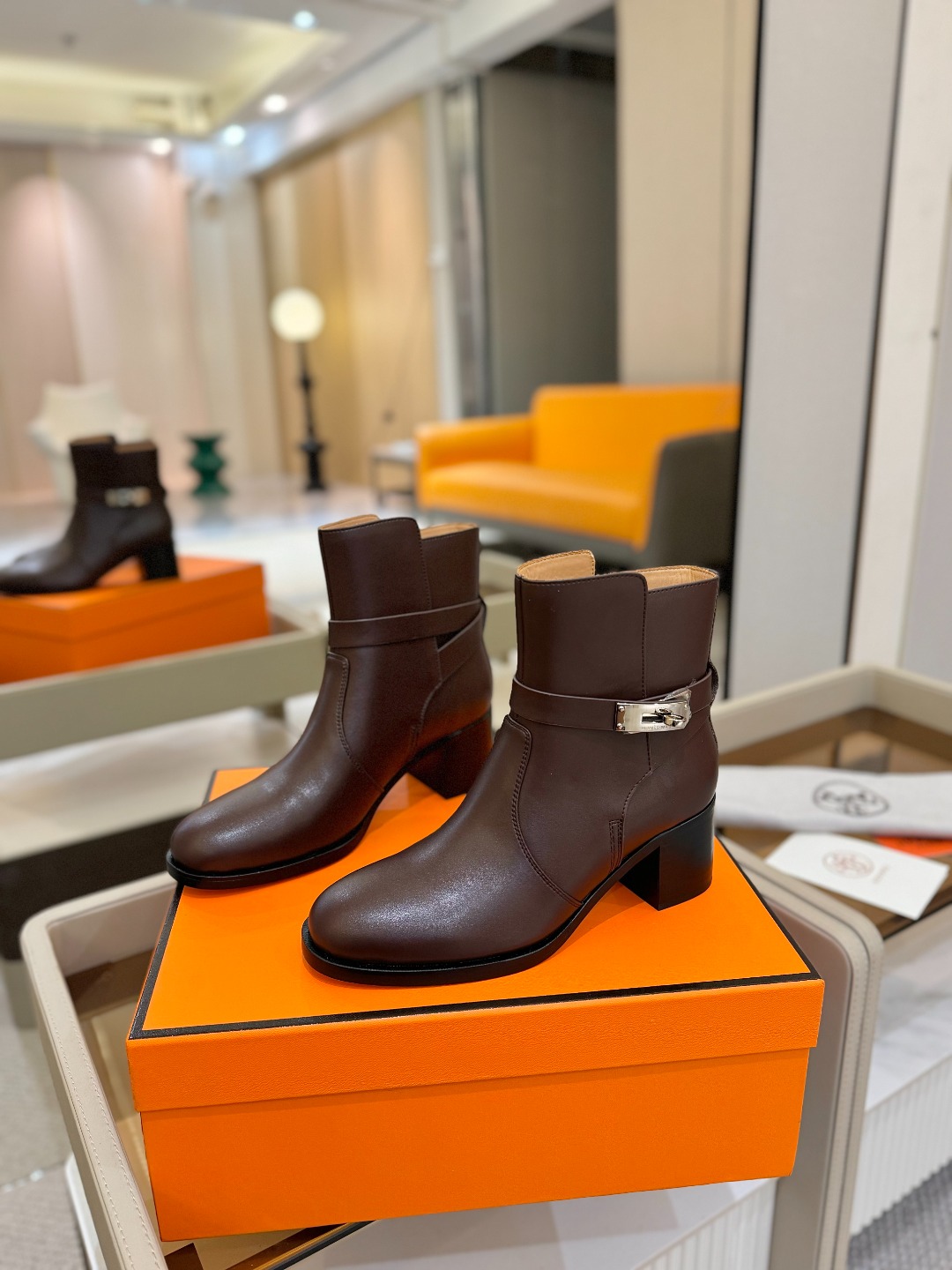 Hermes 🐴 高级 辣妹 爱马仕 justine 小牛皮 圆头套筒 骑士筒靴顶级牛品匠心好货!!经典