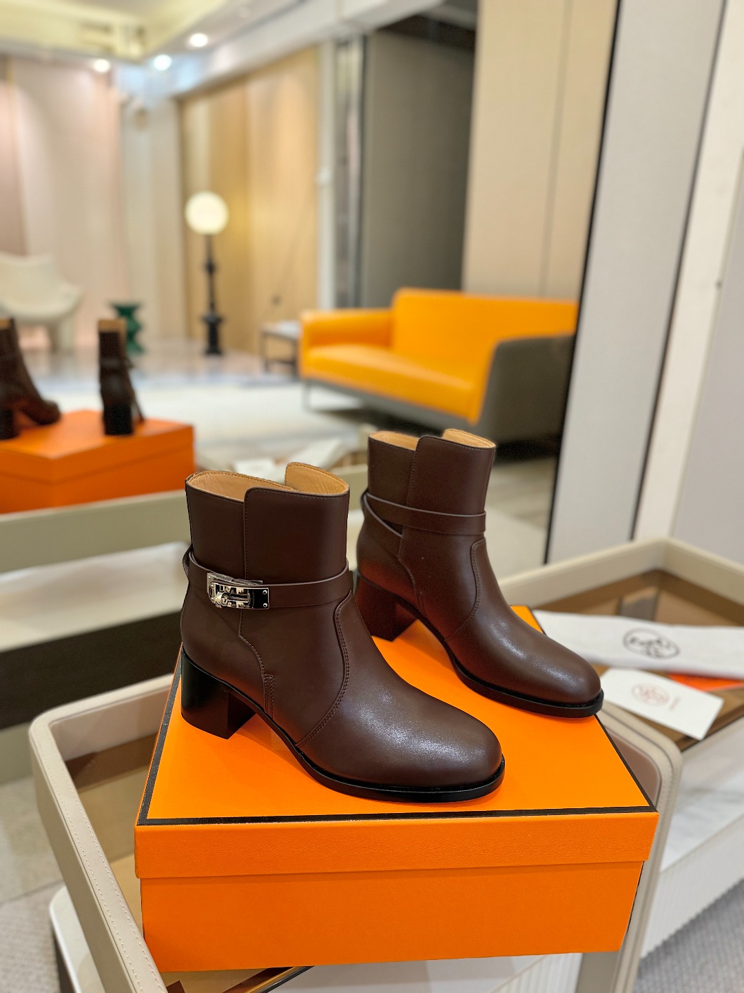 Hermes 🐴 高级 辣妹 爱马仕 justine 小牛皮 圆头套筒 骑士筒靴顶级牛品匠心好货!!经典