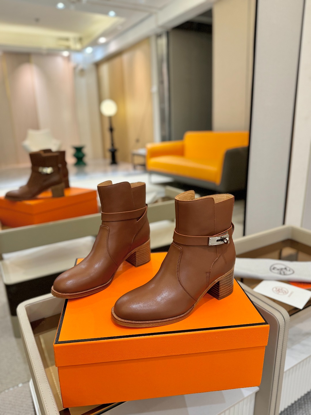 Hermes 🐴 高级 辣妹 爱马仕 justine 小牛皮 圆头套筒 骑士筒靴顶级牛品匠心好货!!经典