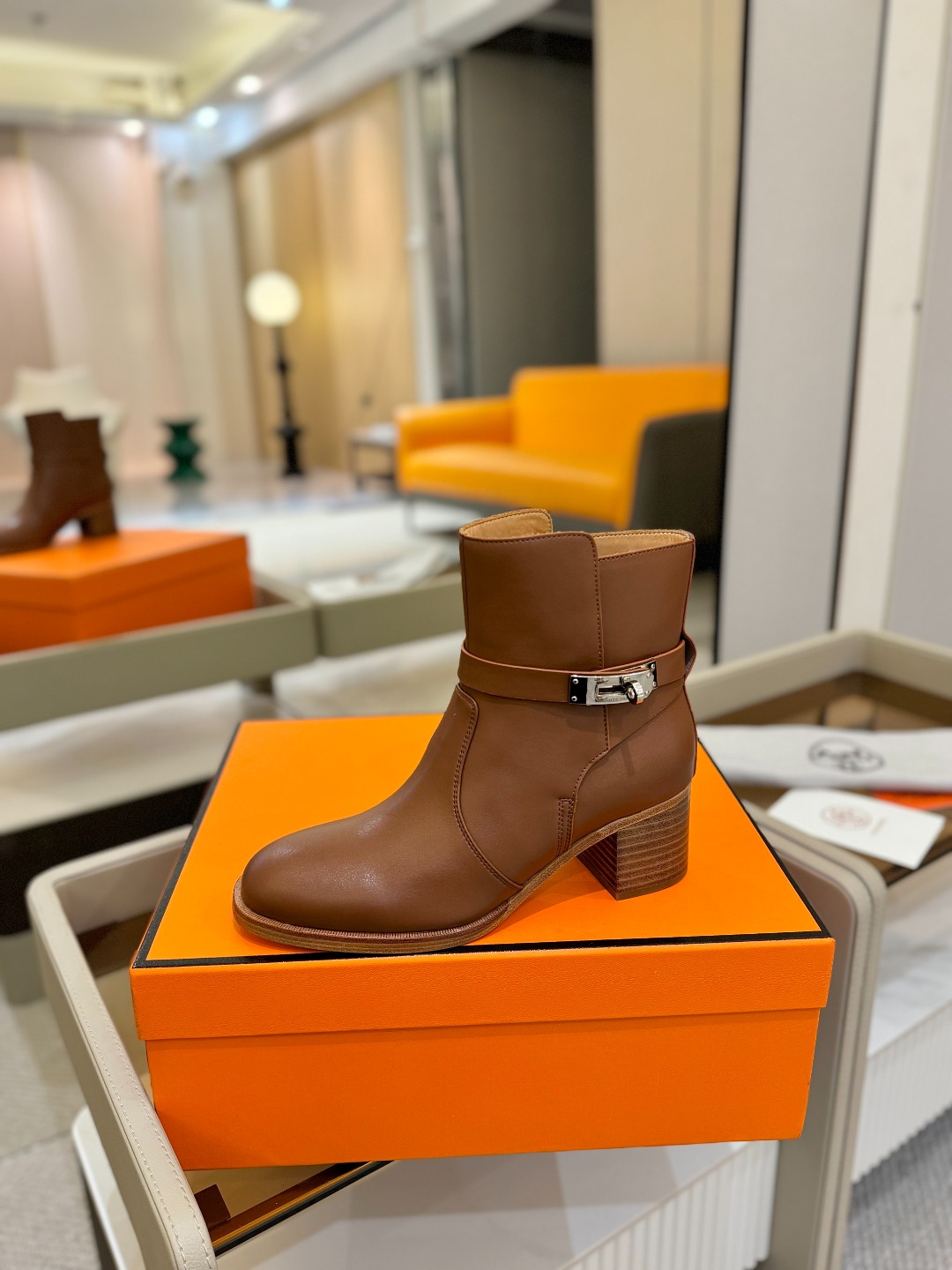 Hermes 🐴 高级 辣妹 爱马仕 justine 小牛皮 圆头套筒 骑士筒靴顶级牛品匠心好货!!经典