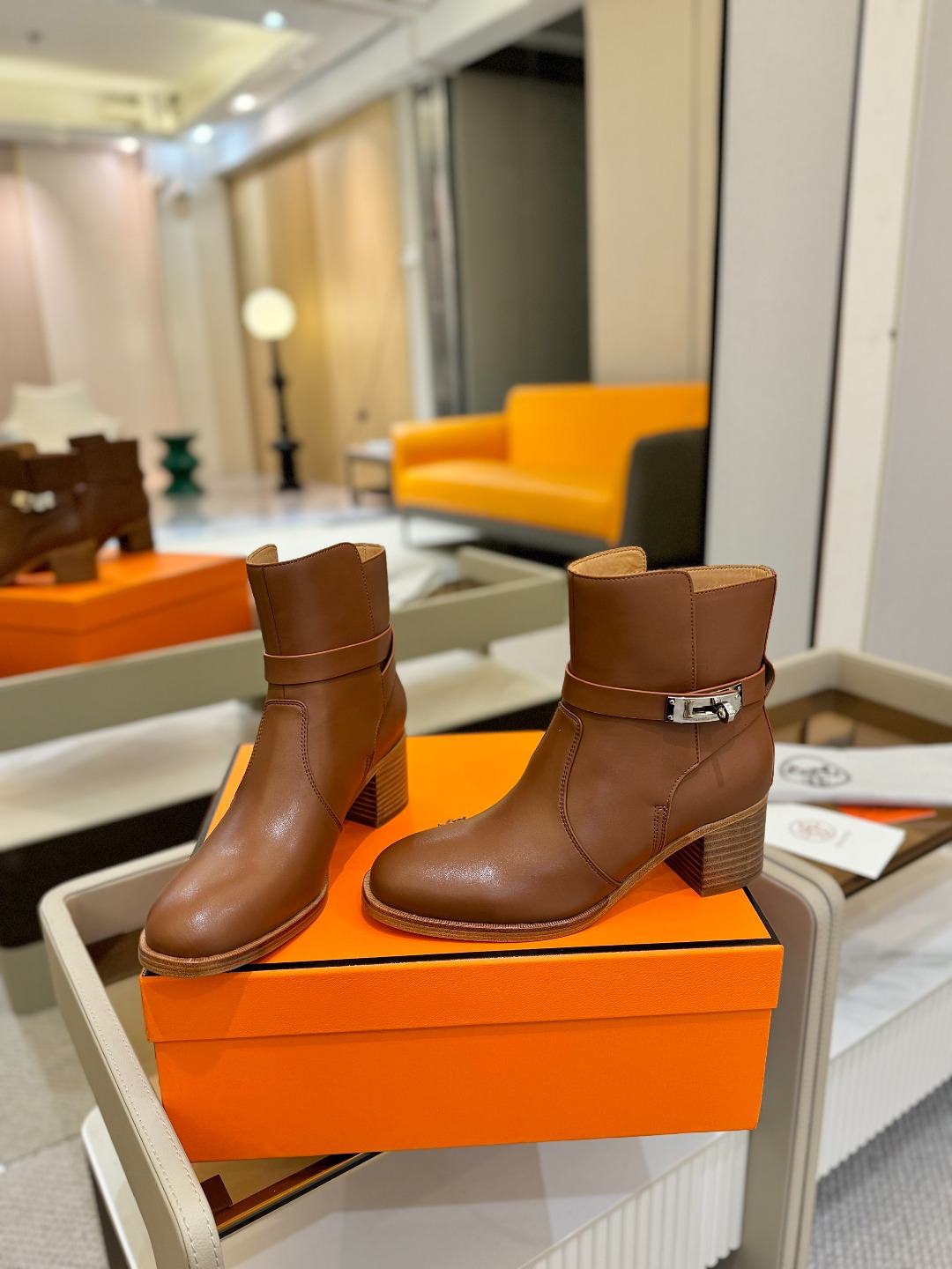 Hermes 🐴 高级 辣妹 爱马仕 justine 小牛皮 圆头套筒 骑士筒靴顶级牛品匠心好货!!经典