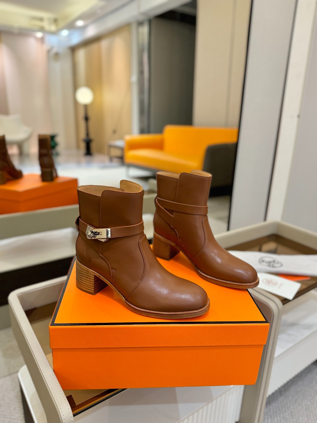 Hermes 🐴 高级 辣妹 爱马仕 justine 小牛皮 圆头套筒 骑士筒靴顶级牛品匠心好货!!经典