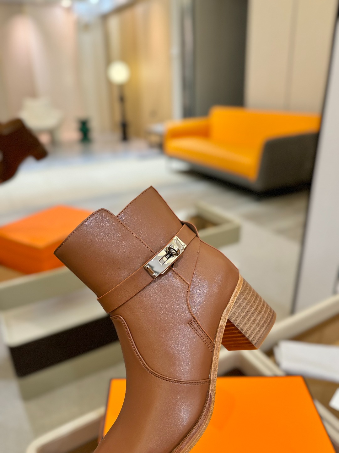 Hermes 🐴 高级 辣妹 爱马仕 justine 小牛皮 圆头套筒 骑士筒靴顶级牛品匠心好货!!经典