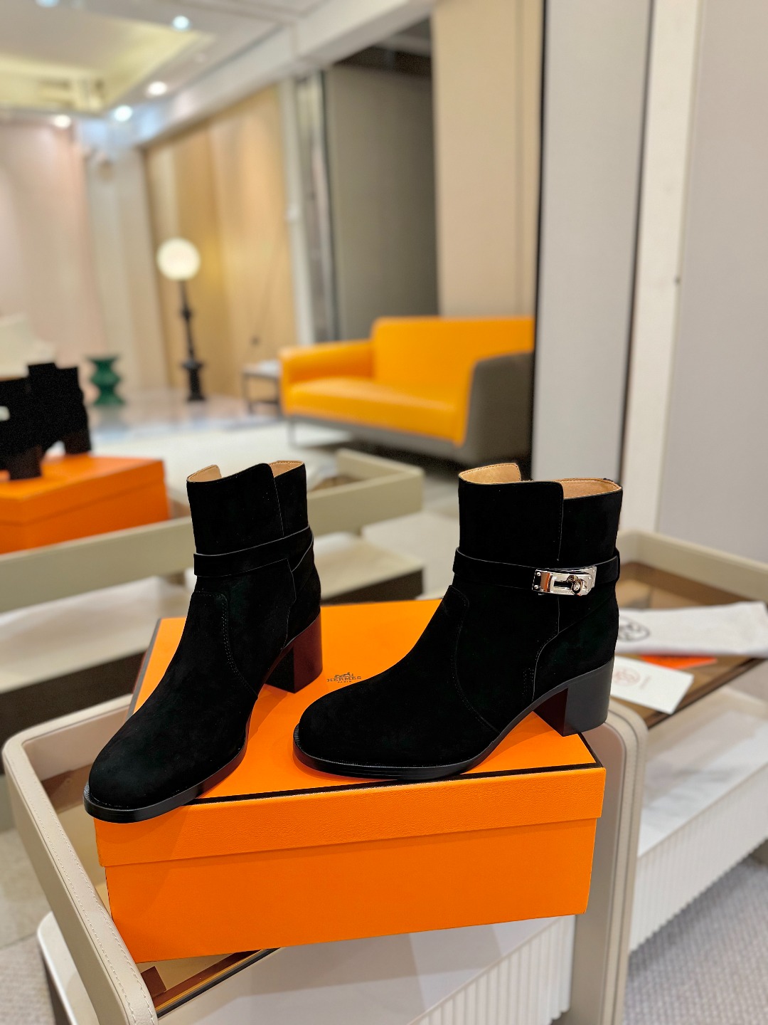 Hermes 🐴 高级 辣妹 爱马仕 justine 小牛皮 圆头套筒 骑士筒靴顶级牛品匠心好货!!经典