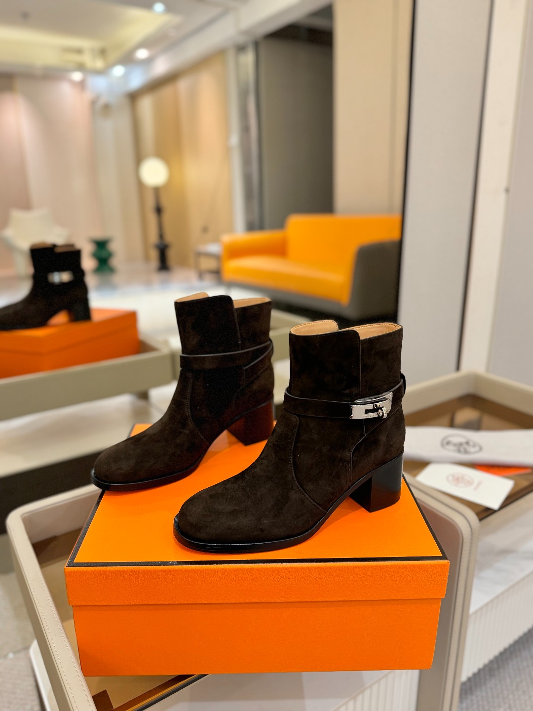 Hermes 🐴 高级 辣妹 爱马仕 justine 小牛皮 圆头套筒 骑士筒靴顶级牛品匠心好货!!经典