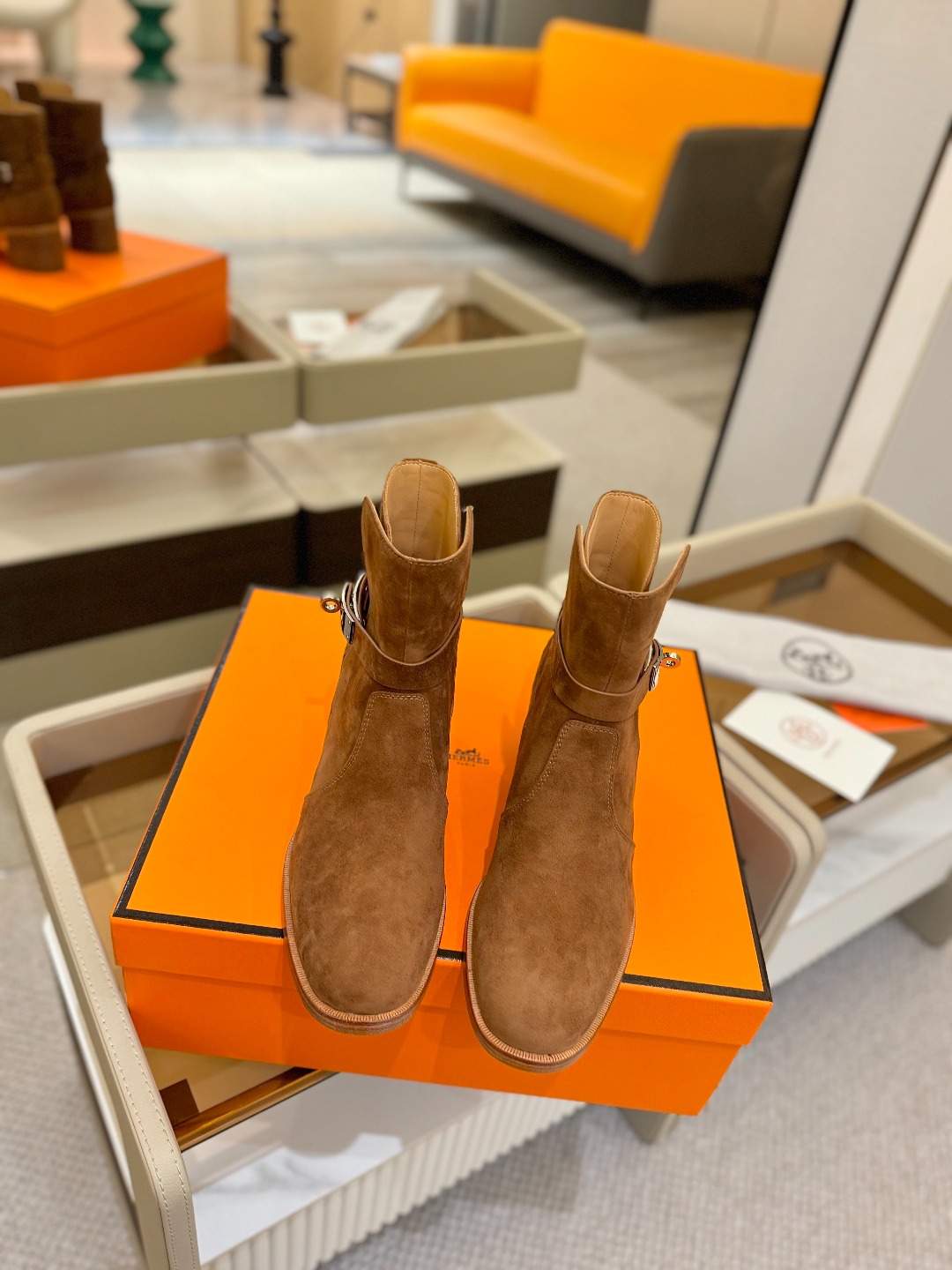 Hermes 🐴 高级 辣妹 爱马仕 justine 小牛皮 圆头套筒 骑士筒靴顶级牛品匠心好货!!经典