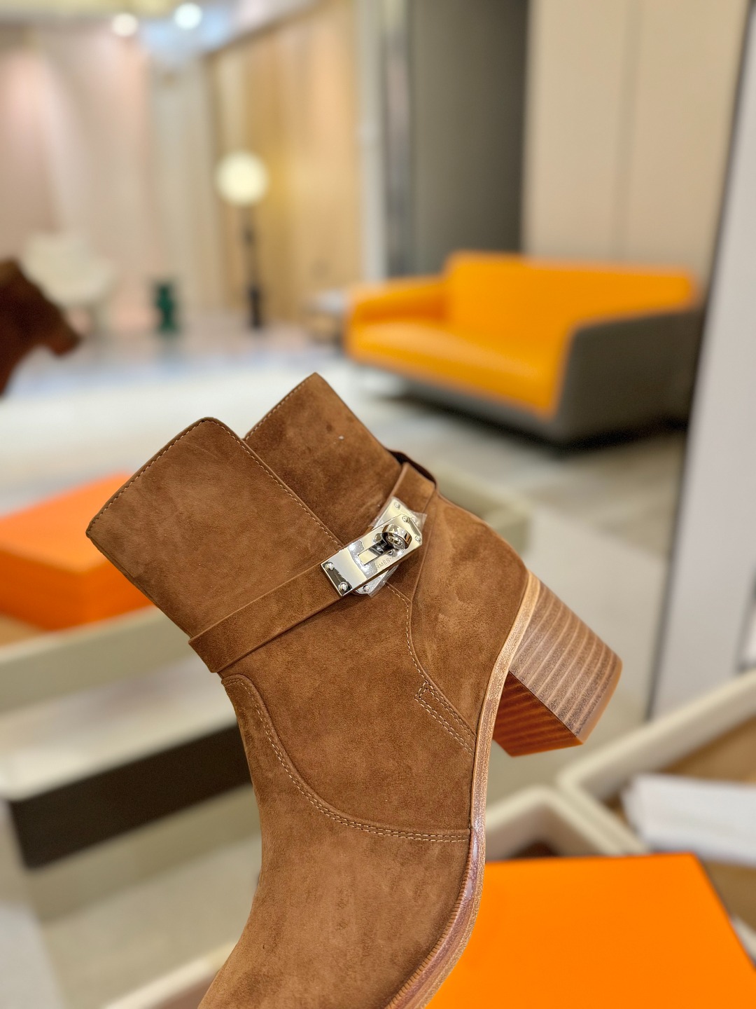 Hermes 🐴 高级 辣妹 爱马仕 justine 小牛皮 圆头套筒 骑士筒靴顶级牛品匠心好货!!经典
