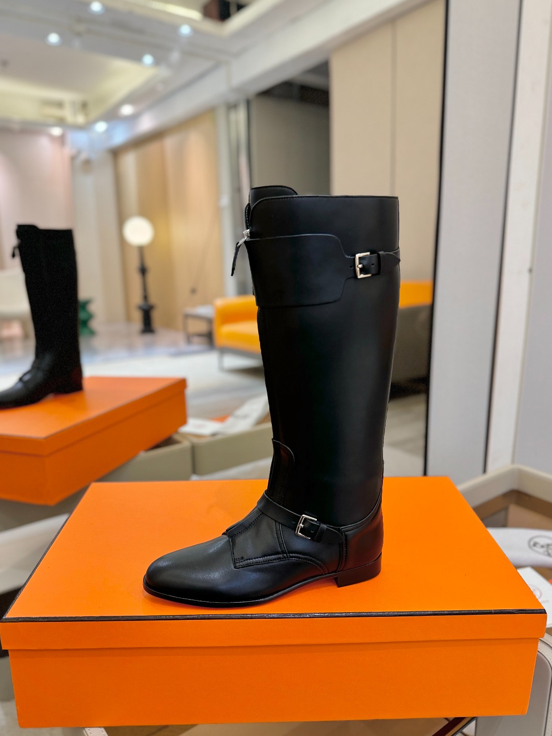 Hermes 🐴 高级 辣妹 爱马仕 justine 小牛皮 圆头套筒 骑士筒靴顶级牛品匠心好货!!经典