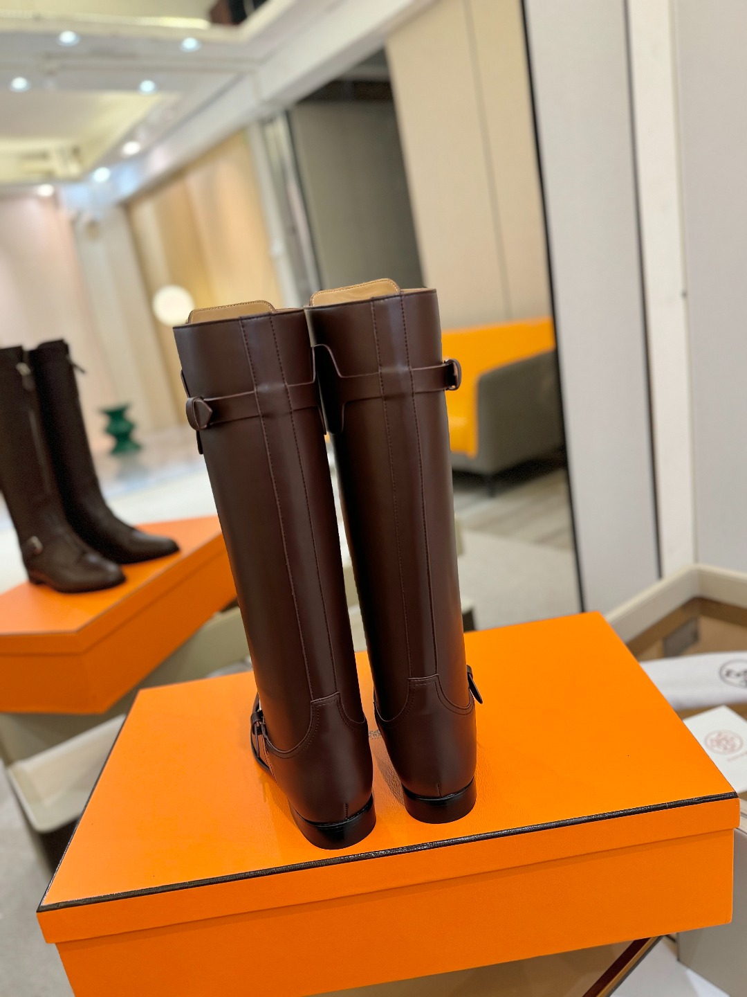 Hermes 🐴 高级 辣妹 爱马仕 justine 小牛皮 圆头套筒 骑士筒靴顶级牛品匠心好货!!经典