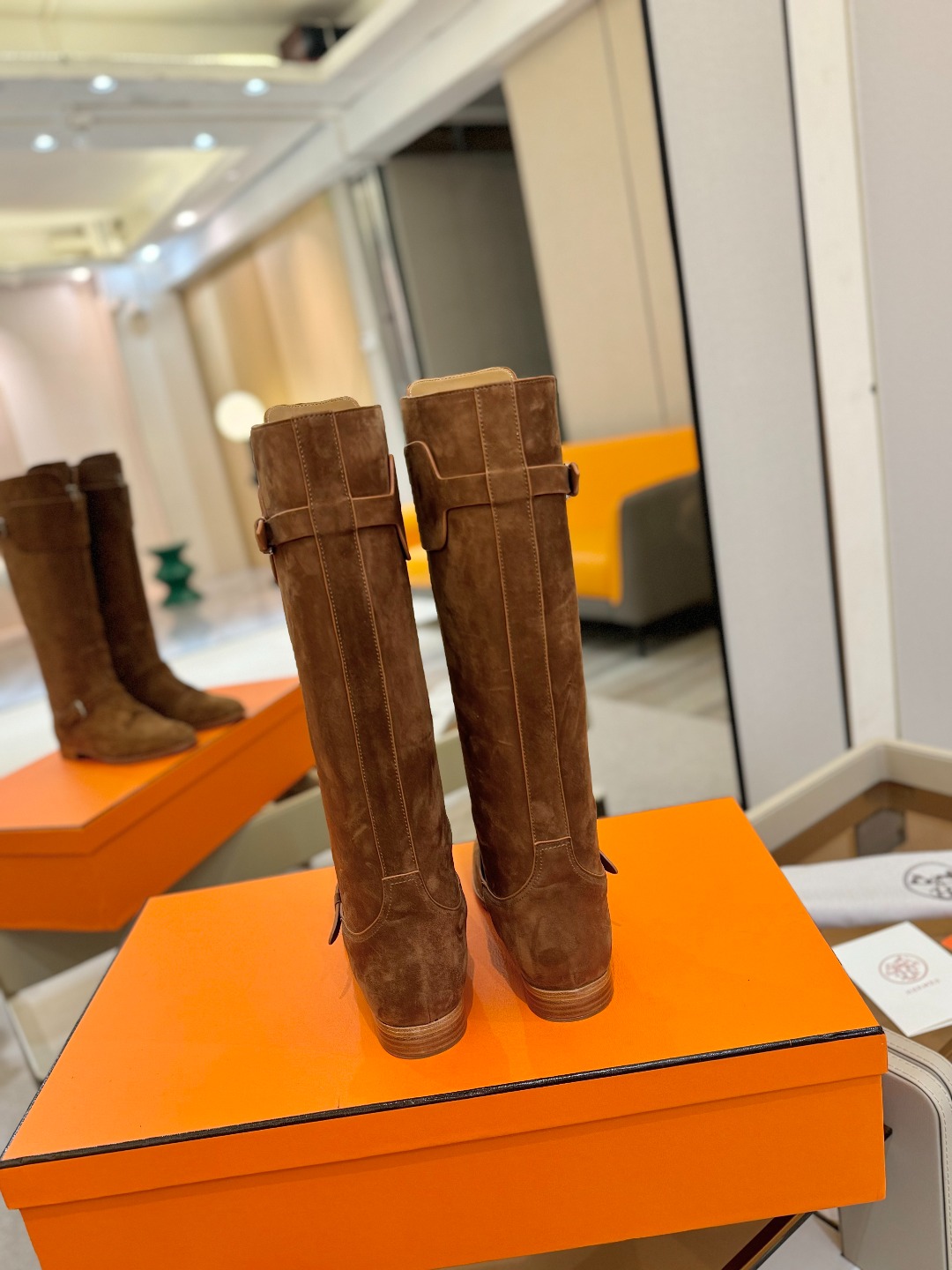 Hermes 🐴 高级 辣妹 爱马仕 justine 小牛皮 圆头套筒 骑士筒靴顶级牛品匠心好货!!经典