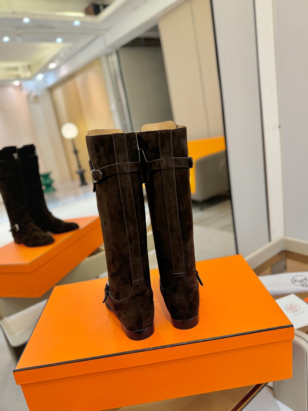 Hermes 🐴 高级 辣妹 爱马仕 justine 小牛皮 圆头套筒 骑士筒靴顶级牛品匠心好货!!经典