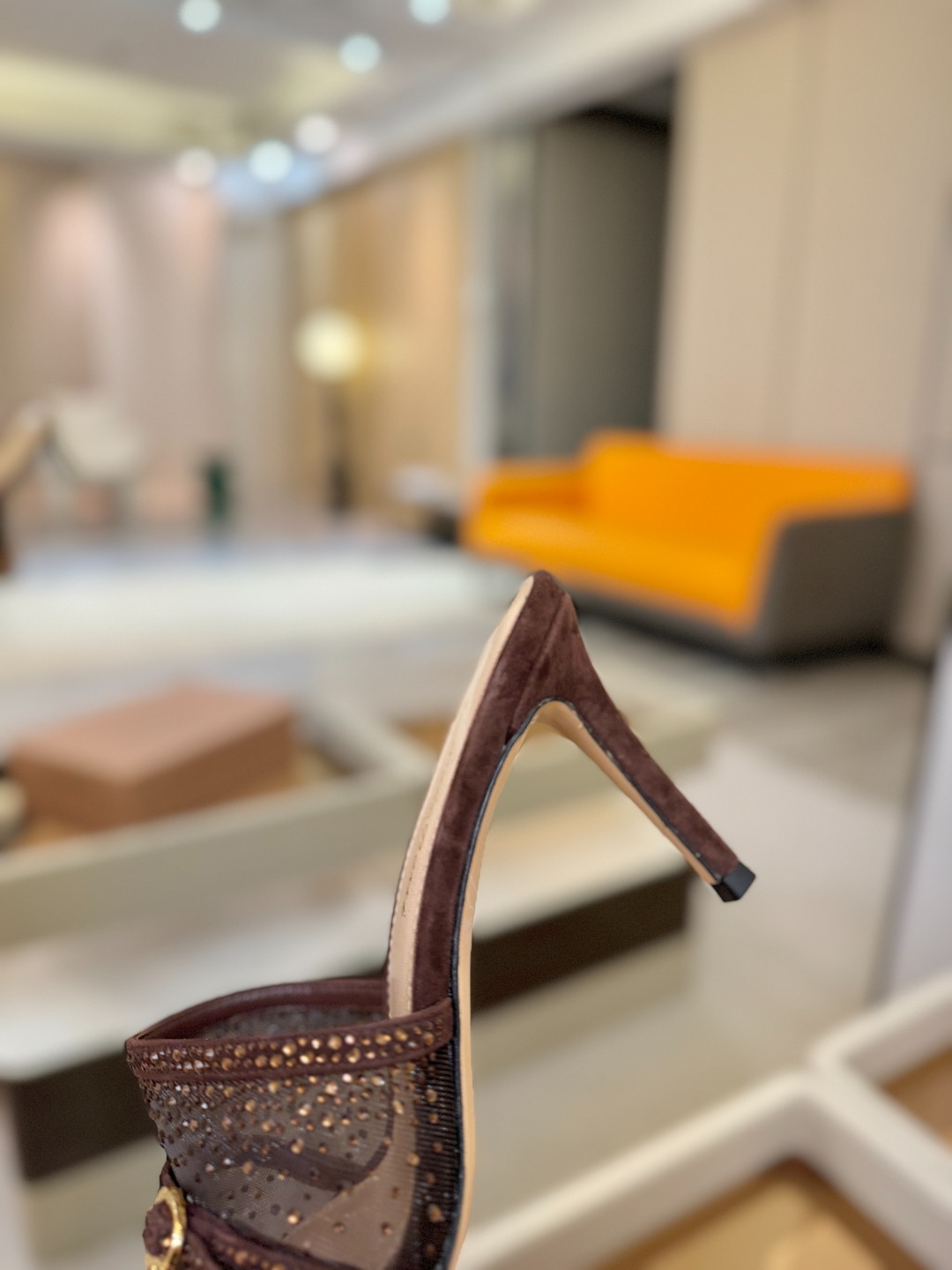 Gianvito rossi 👠拖鞋顶级版本!代购品质!👡施华洛奇水钻方头高跟拖鞋,宛如从童话中走来的仙
