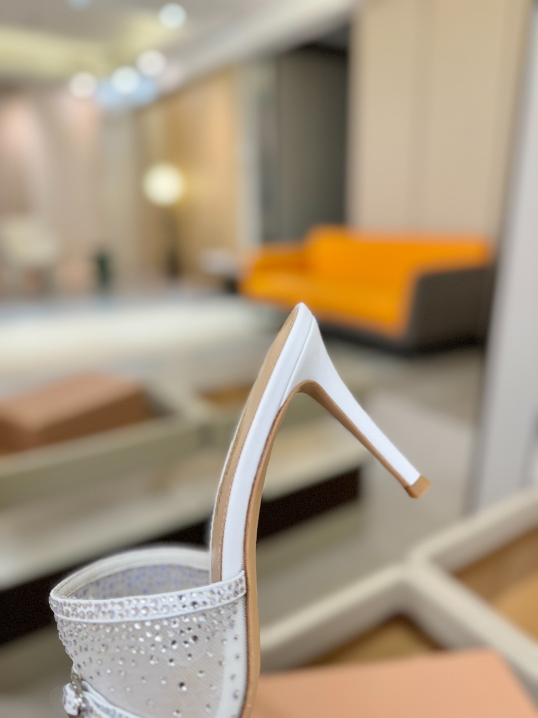 Gianvito rossi 👠拖鞋顶级版本!代购品质!👡施华洛奇水钻方头高跟拖鞋,宛如从童话中走来的仙