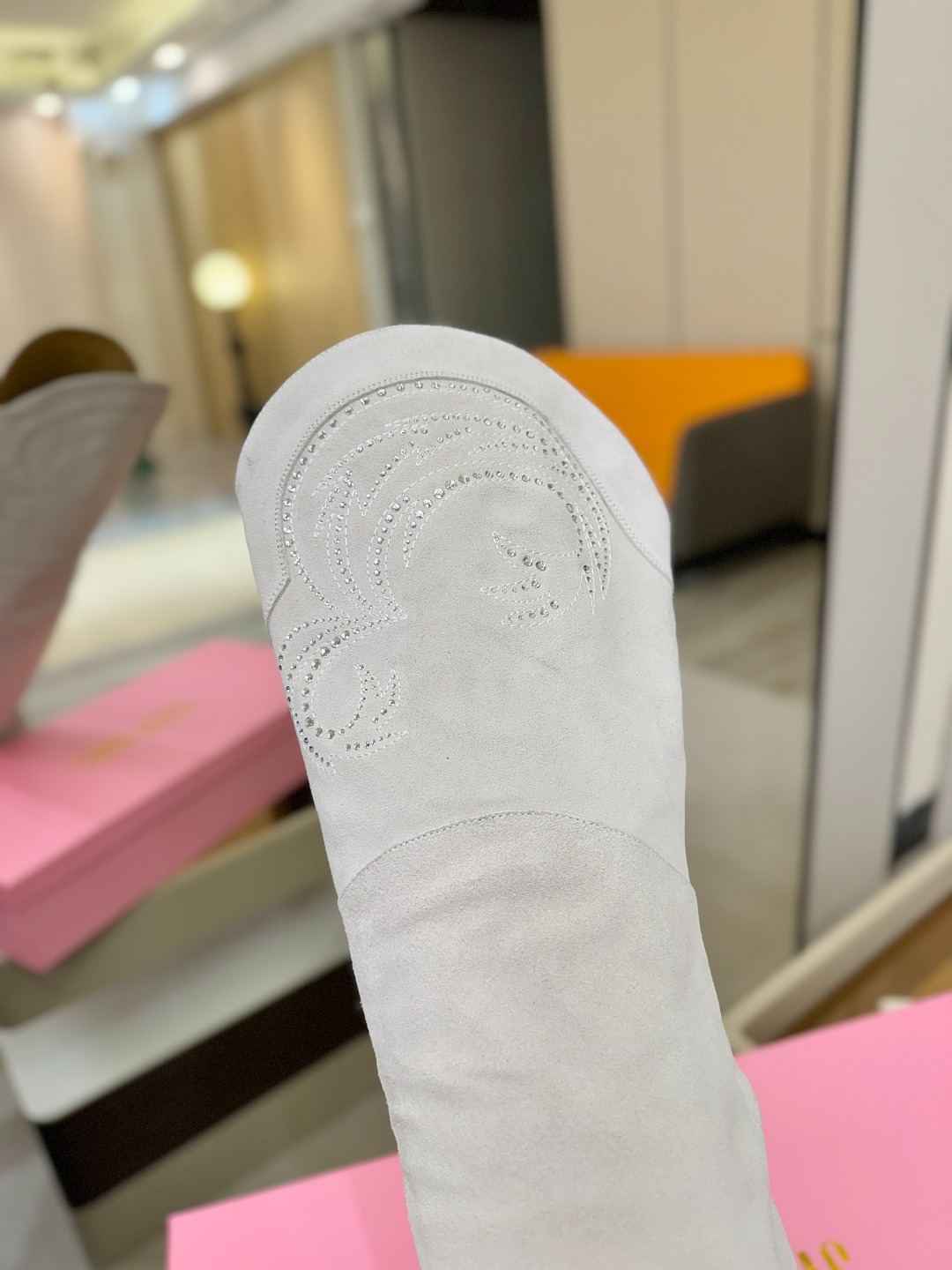 𝙋𝙖𝙧𝙞𝙨 𝙏𝙚𝙭𝙖𝙨 德州巴黎 Paris Texas 刺绣烫钻过膝长靴 ♡优雅风格，创造不一样的感觉