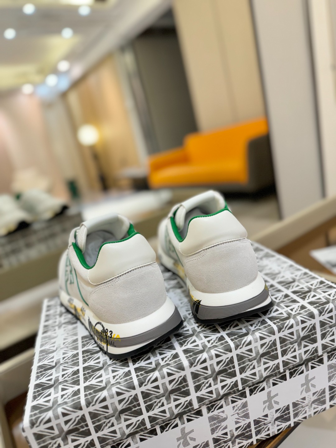 普瑞米亚达 Premiata Lander Trainers 兰诺系列米字低帮复古百搭 休闲训练运动鞋p