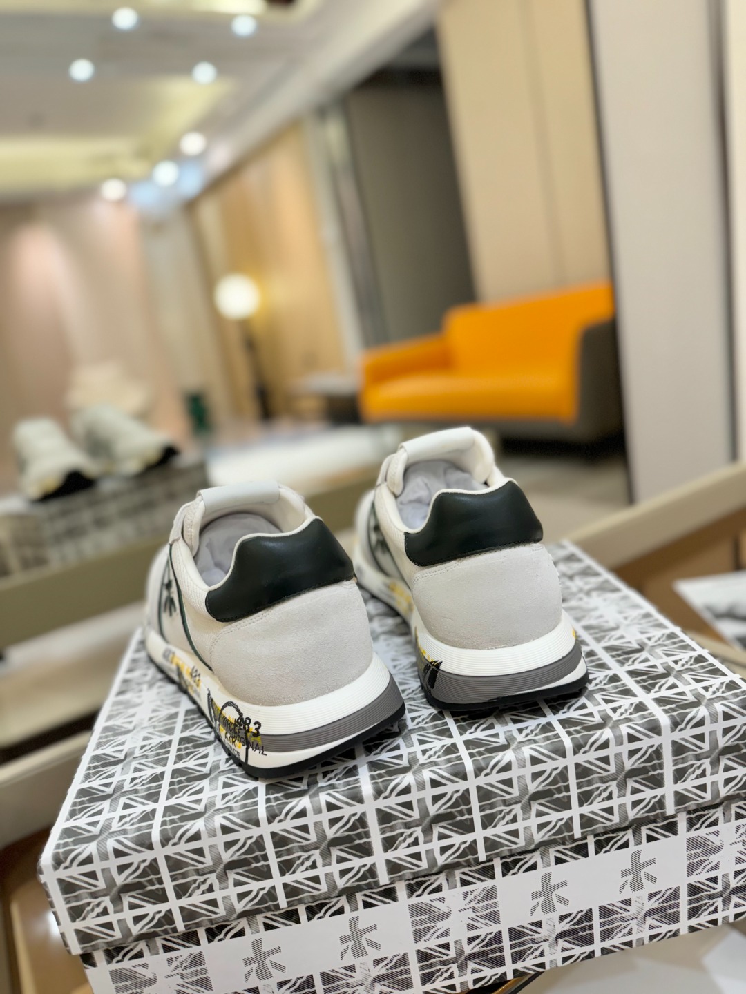 普瑞米亚达 Premiata Lander Trainers 兰诺系列米字低帮复古百搭 休闲训练运动鞋p