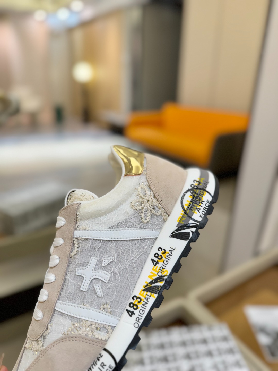 普瑞米亚达 Premiata Lander Trainers 兰诺系列米字低帮复古百搭 休闲训练运动鞋p