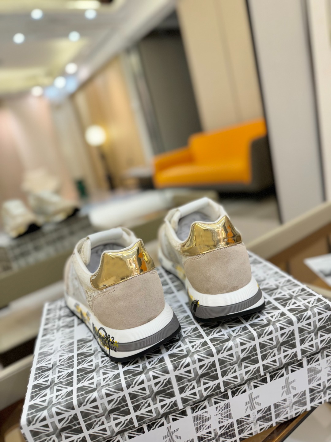 普瑞米亚达 Premiata Lander Trainers 兰诺系列米字低帮复古百搭 休闲训练运动鞋p