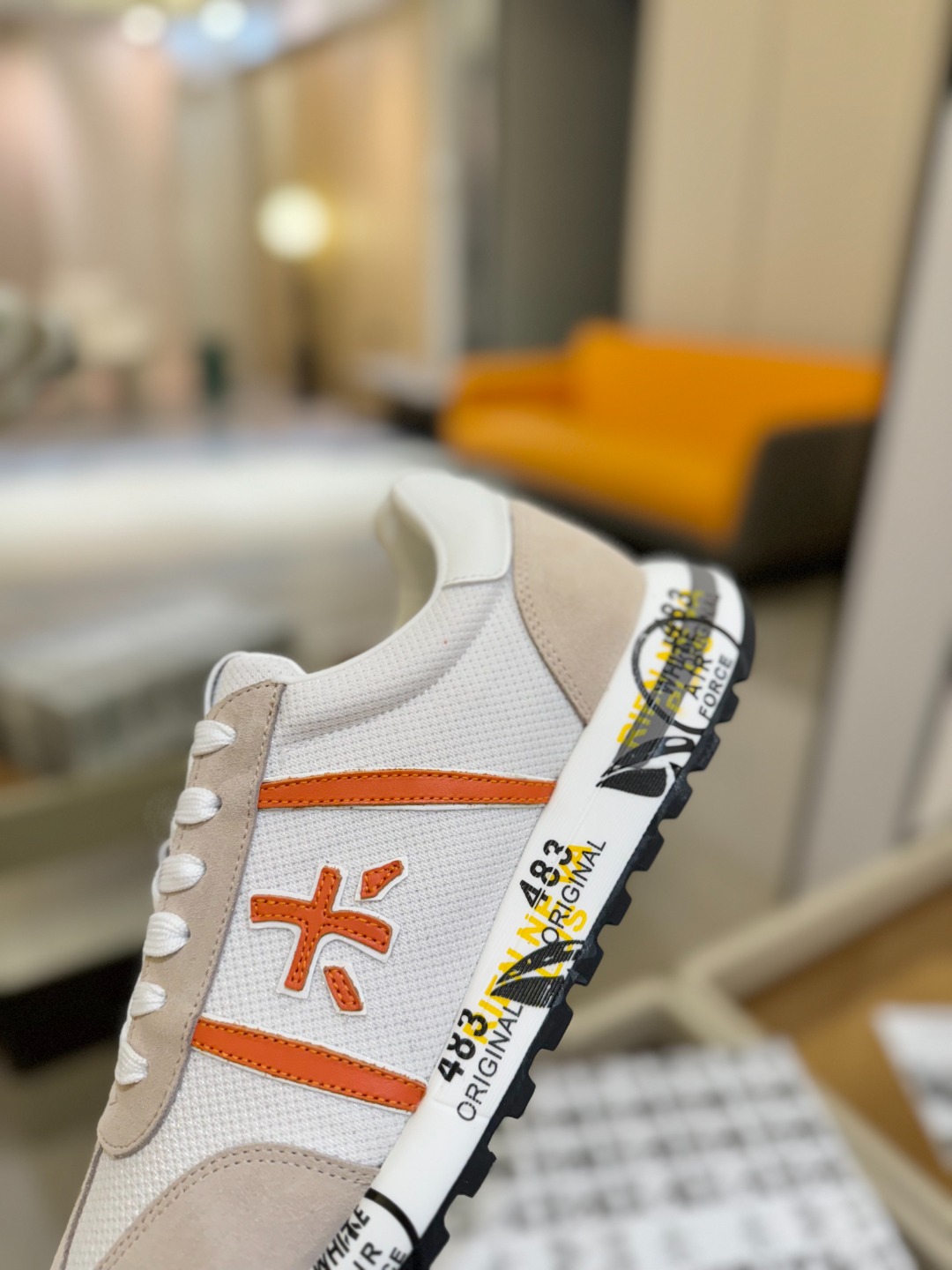 普瑞米亚达 Premiata Lander Trainers 兰诺系列米字低帮复古百搭 休闲训练运动鞋p