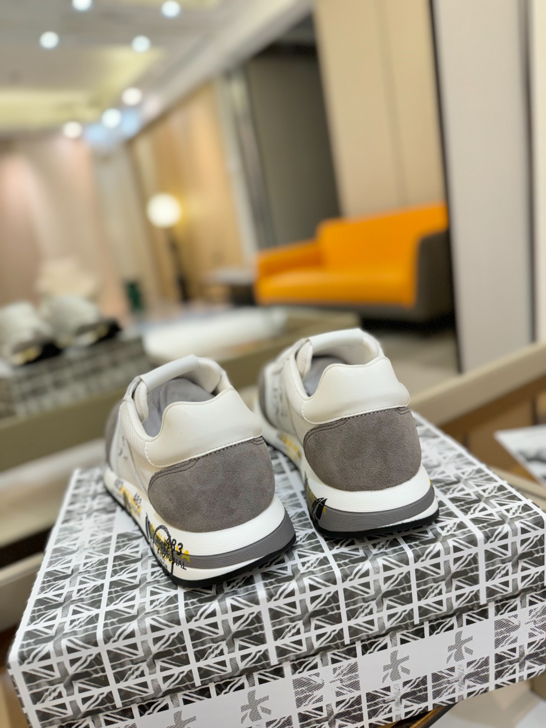 普瑞米亚达 Premiata Lander Trainers 兰诺系列米字低帮复古百搭 休闲训练运动鞋p