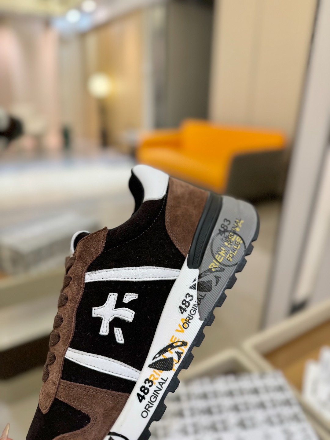 普瑞米亚达 Premiata Lander Trainers 兰诺系列米字低帮复古百搭 休闲训练运动鞋p