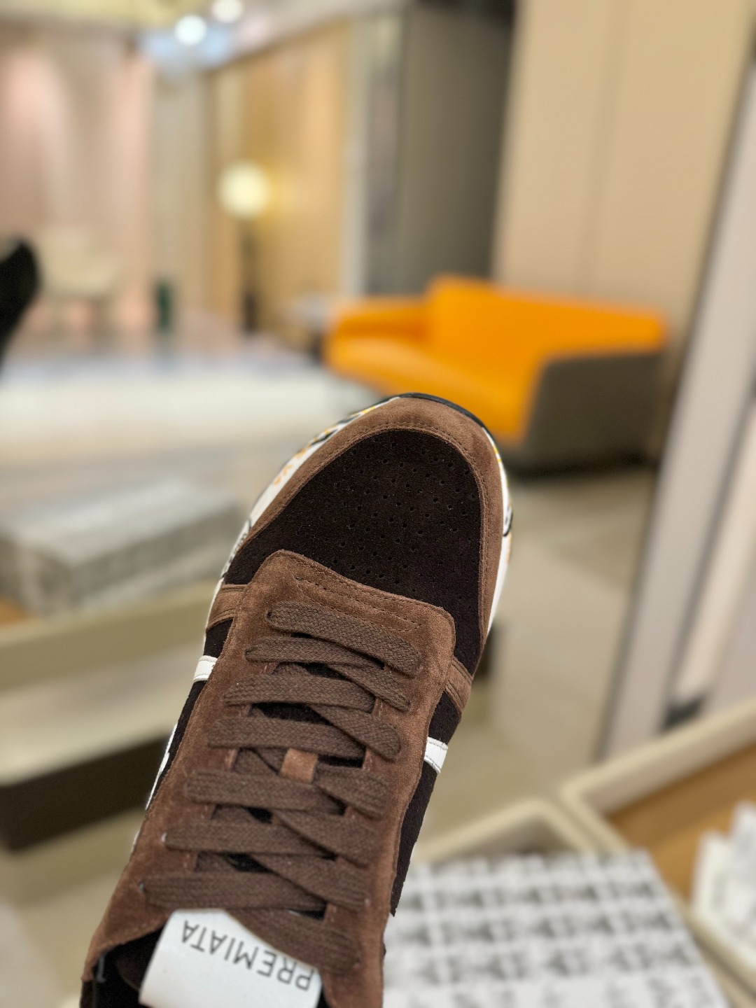 普瑞米亚达 Premiata Lander Trainers 兰诺系列米字低帮复古百搭 休闲训练运动鞋p