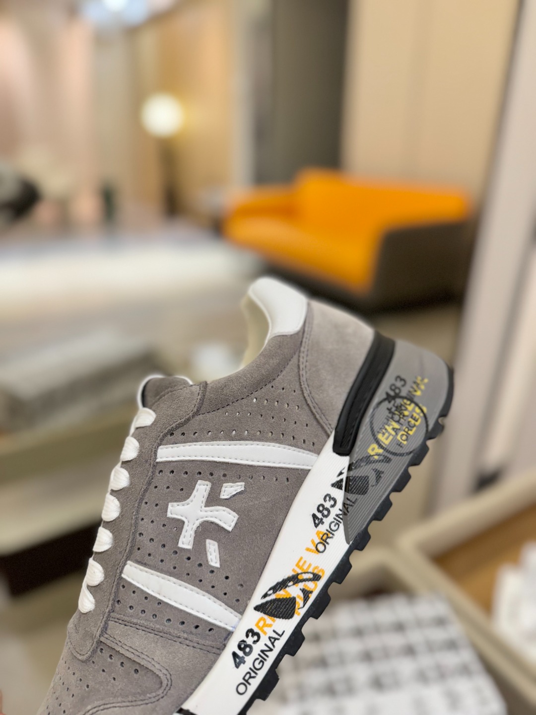 普瑞米亚达 Premiata Lander Trainers 兰诺系列米字低帮复古百搭 休闲训练运动鞋p