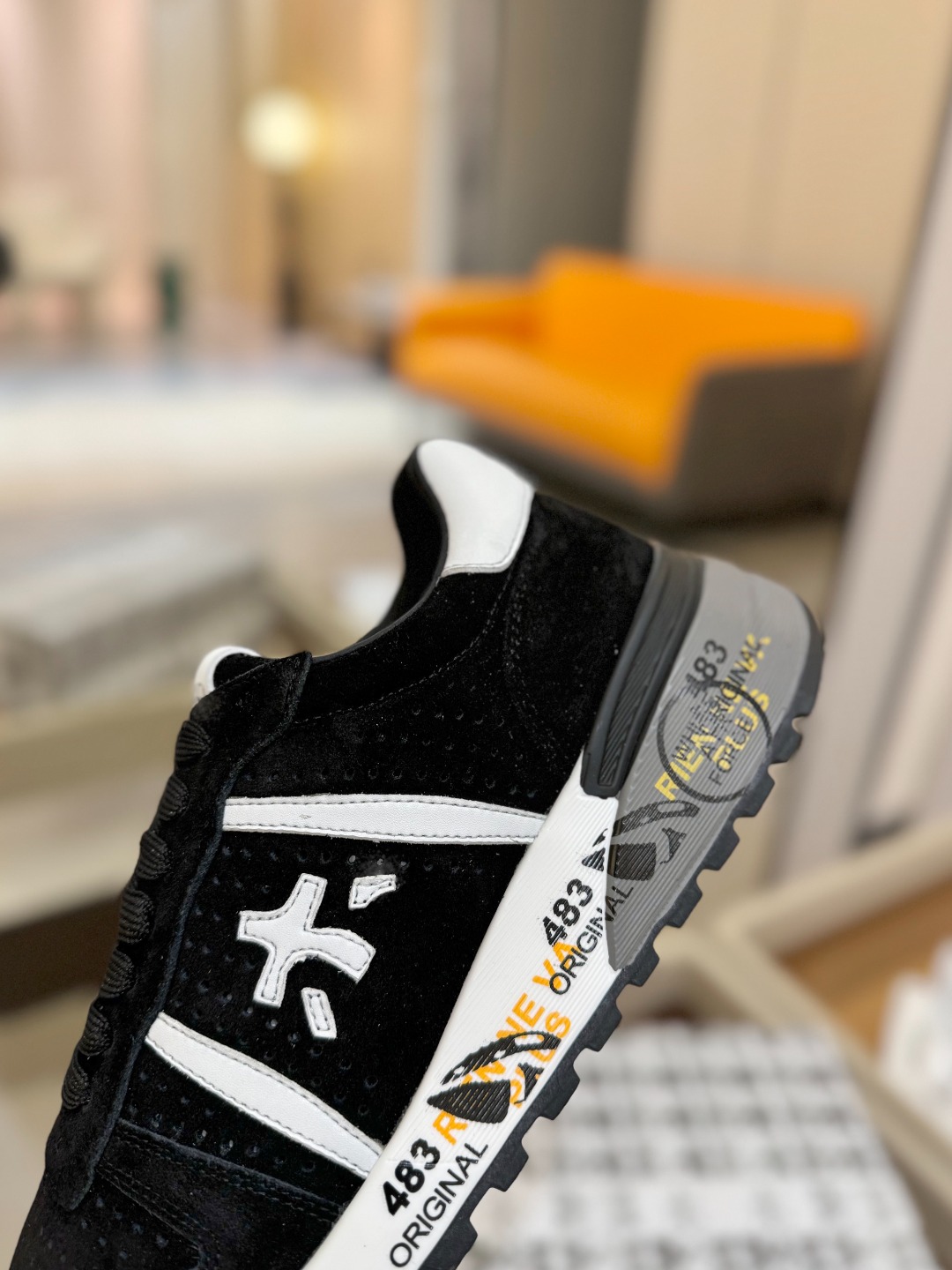 普瑞米亚达 Premiata Lander Trainers 兰诺系列米字低帮复古百搭 休闲训练运动鞋p