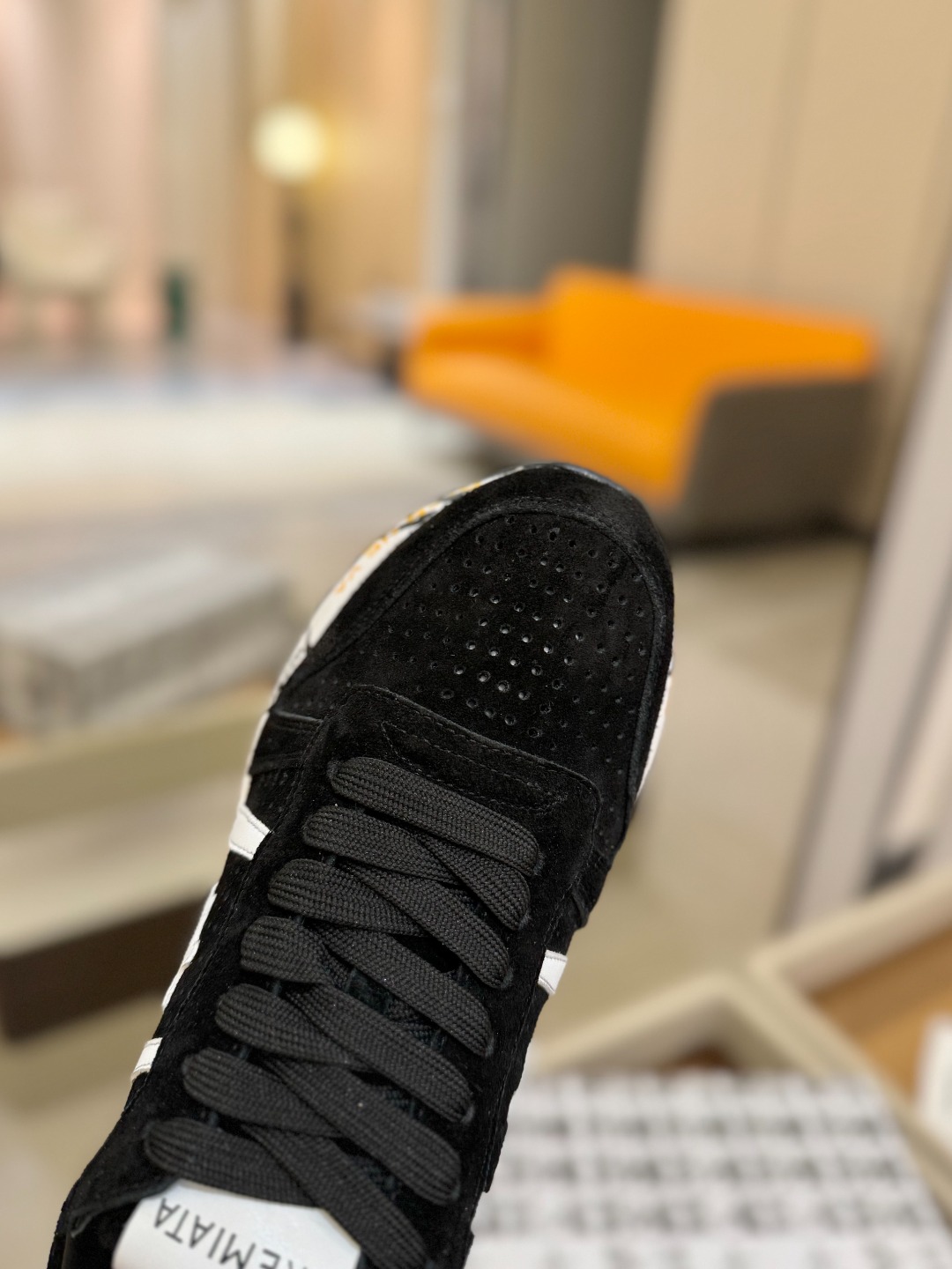 普瑞米亚达 Premiata Lander Trainers 兰诺系列米字低帮复古百搭 休闲训练运动鞋p