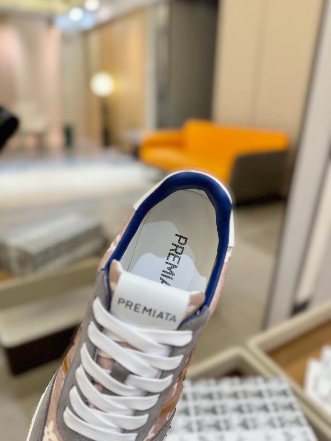 普瑞米亚达 Premiata Lander Trainers 兰诺系列米字低帮复古百搭 休闲训练运动鞋p