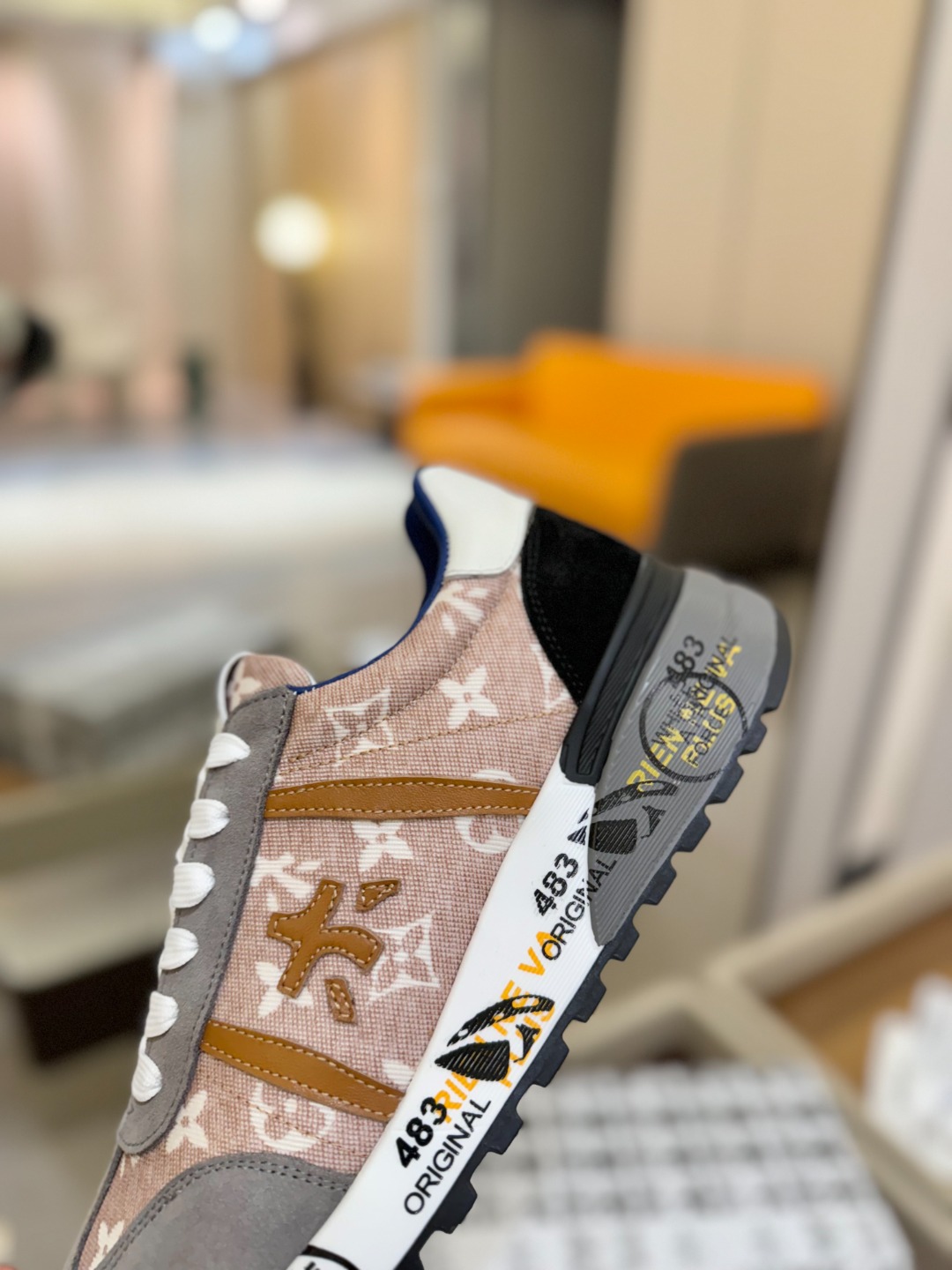 普瑞米亚达 Premiata Lander Trainers 兰诺系列米字低帮复古百搭 休闲训练运动鞋p