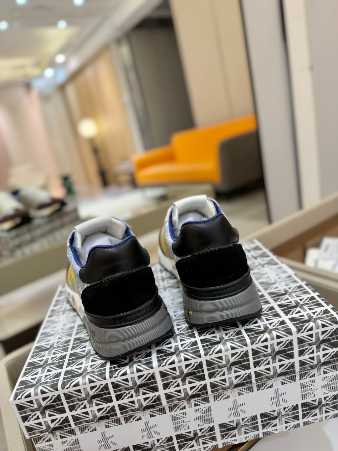 普瑞米亚达 Premiata Lander Trainers 兰诺系列米字低帮复古百搭 休闲训练运动鞋p