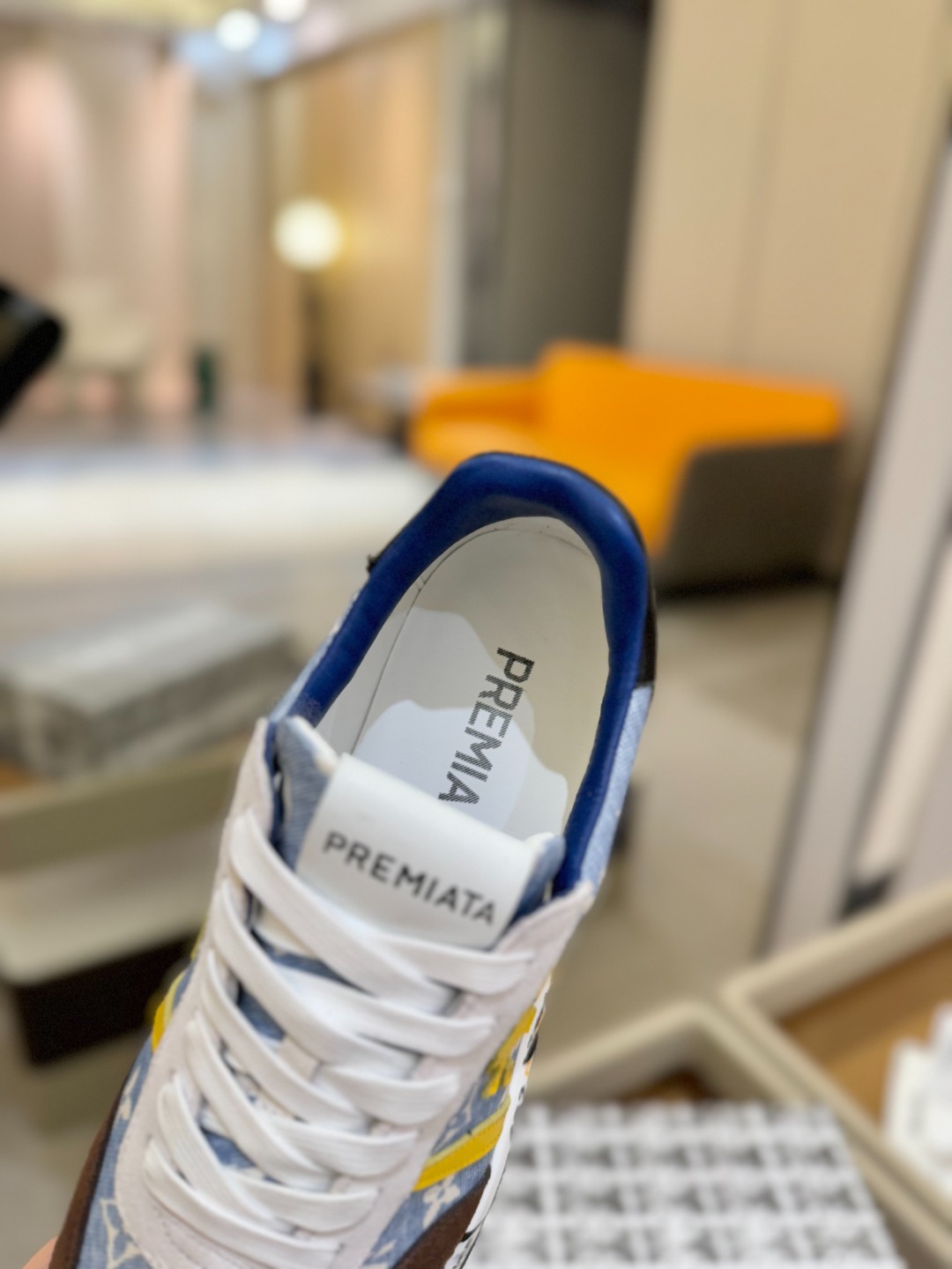 普瑞米亚达 Premiata Lander Trainers 兰诺系列米字低帮复古百搭 休闲训练运动鞋p