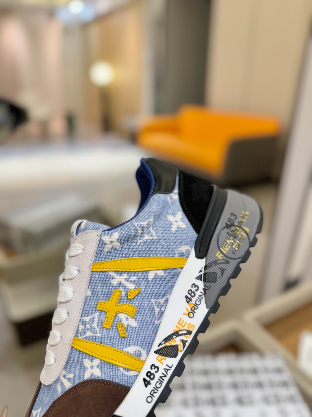 普瑞米亚达 Premiata Lander Trainers 兰诺系列米字低帮复古百搭 休闲训练运动鞋p