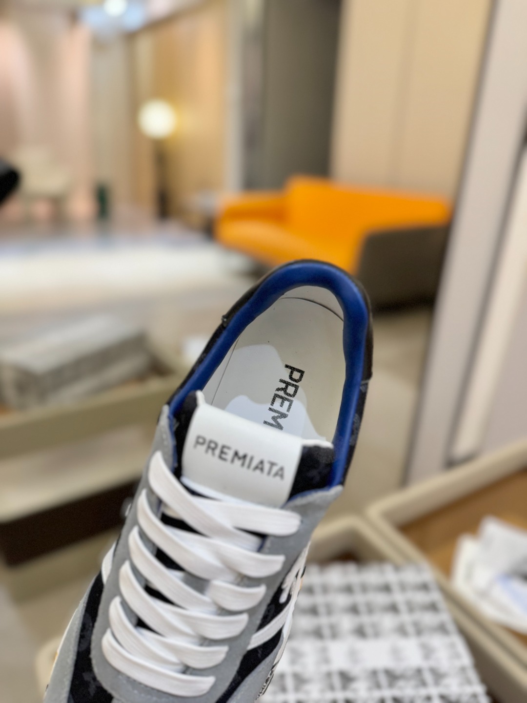 普瑞米亚达 Premiata Lander Trainers 兰诺系列米字低帮复古百搭 休闲训练运动鞋p