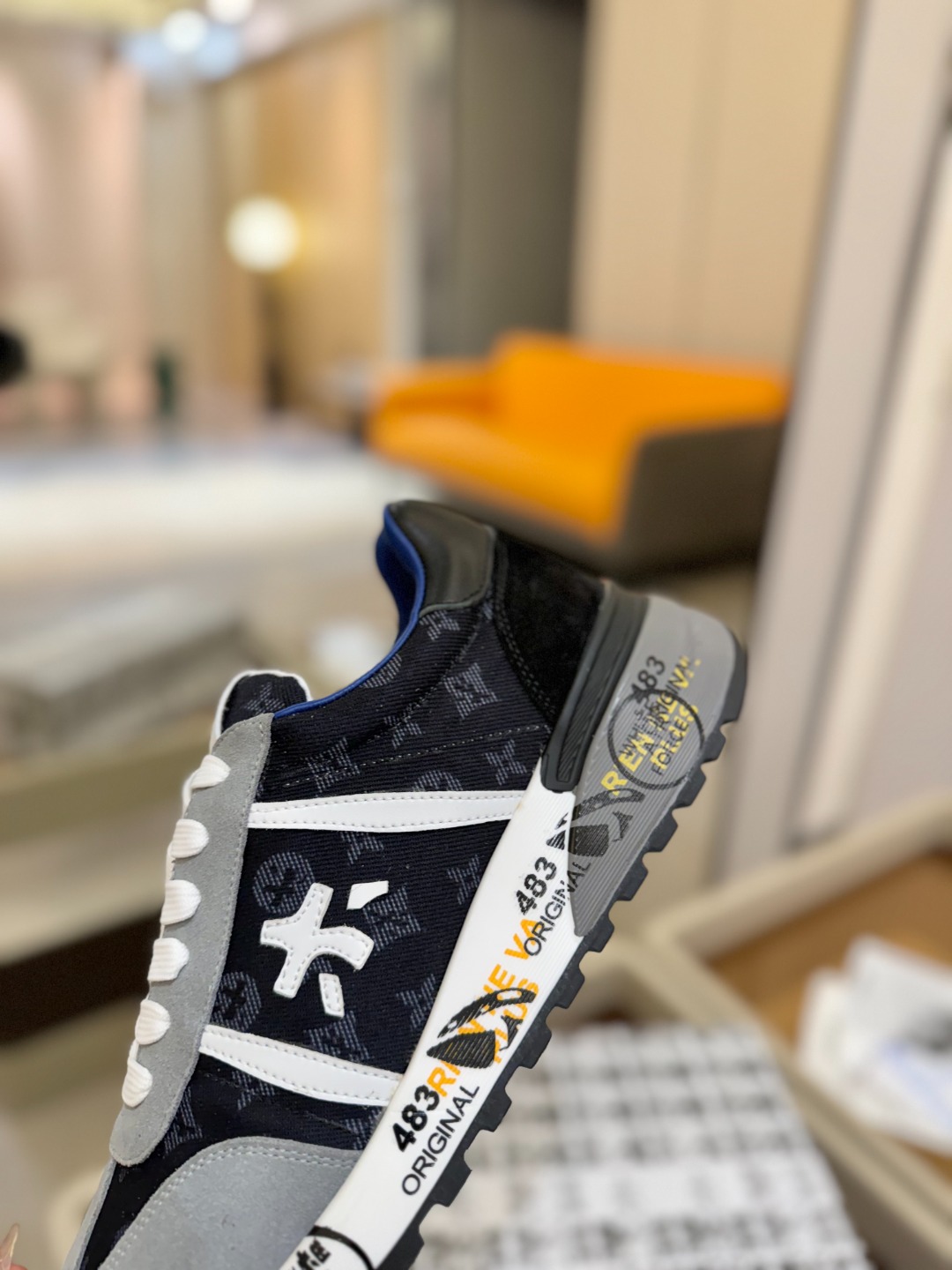 普瑞米亚达 Premiata Lander Trainers 兰诺系列米字低帮复古百搭 休闲训练运动鞋p