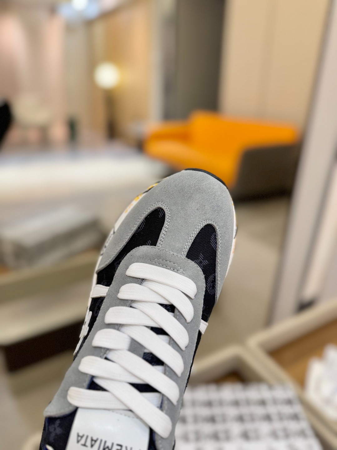 普瑞米亚达 Premiata Lander Trainers 兰诺系列米字低帮复古百搭 休闲训练运动鞋p