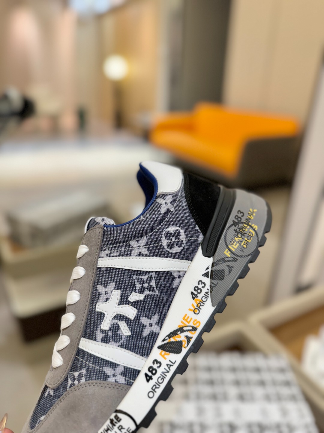 普瑞米亚达 Premiata Lander Trainers 兰诺系列米字低帮复古百搭 休闲训练运动鞋p