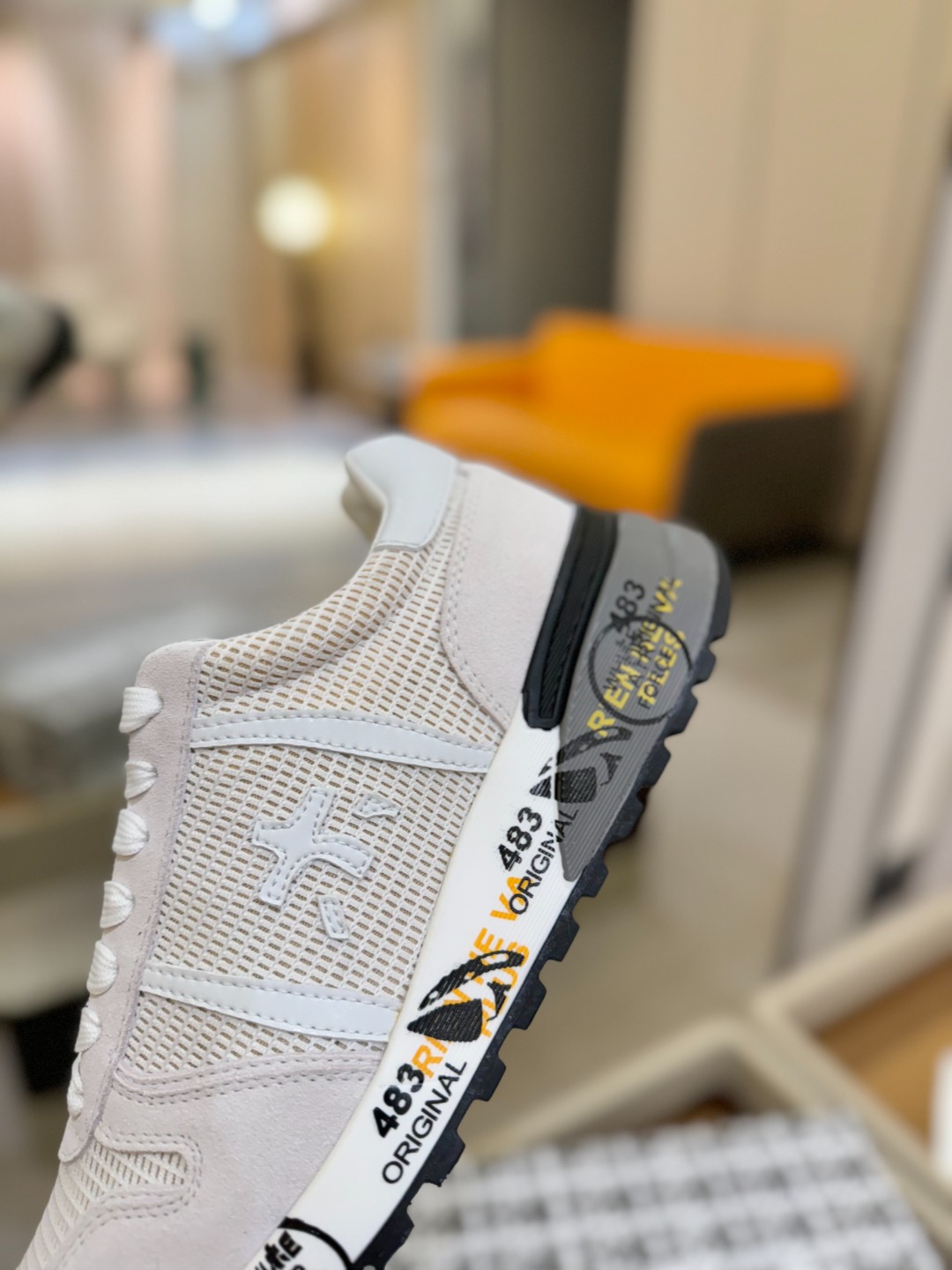 普瑞米亚达 Premiata Lander Trainers 兰诺系列米字低帮复古百搭 休闲训练运动鞋p