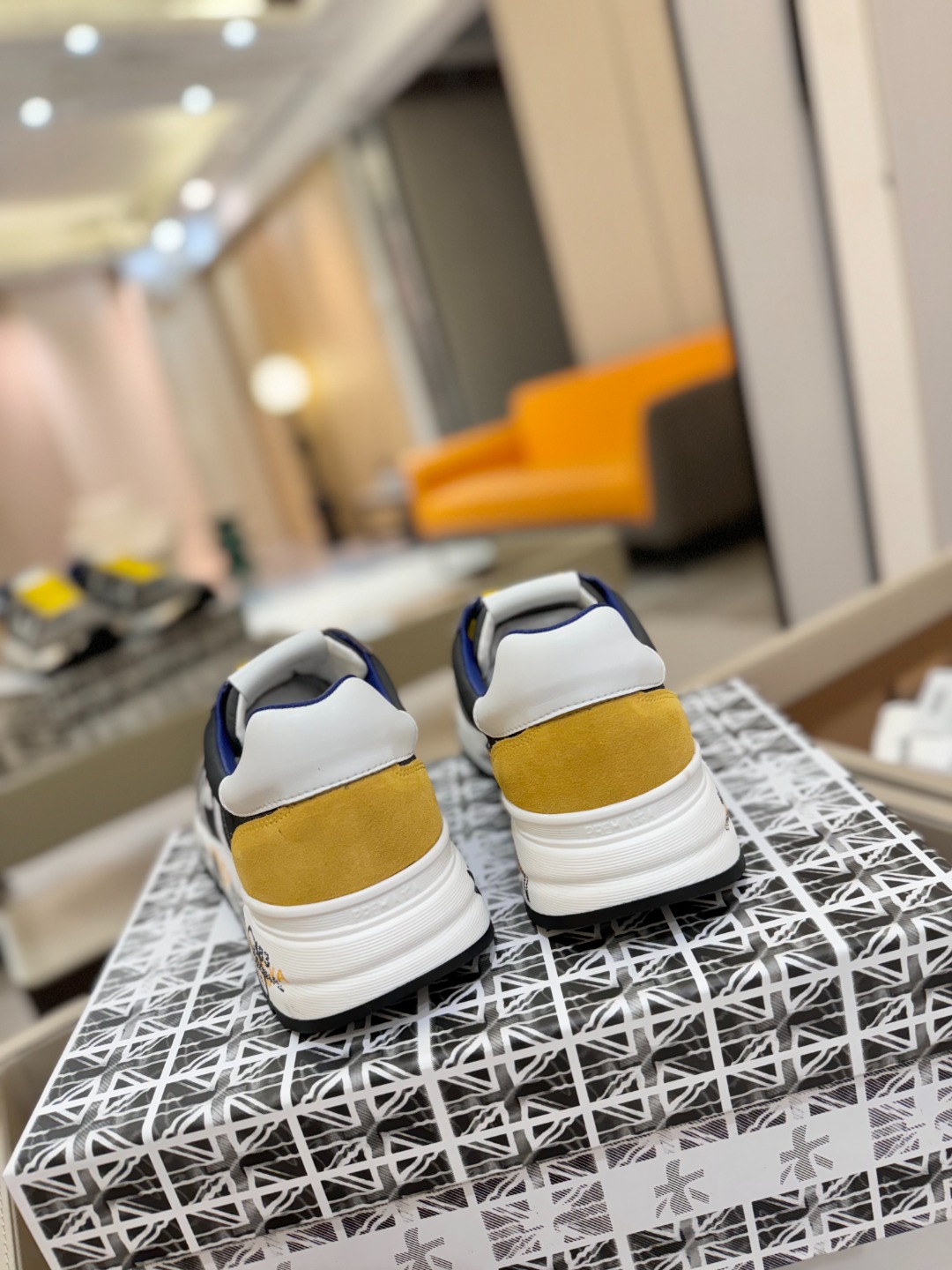 普瑞米亚达 Premiata Lander Trainers 兰诺系列米字低帮复古百搭 休闲训练运动鞋p