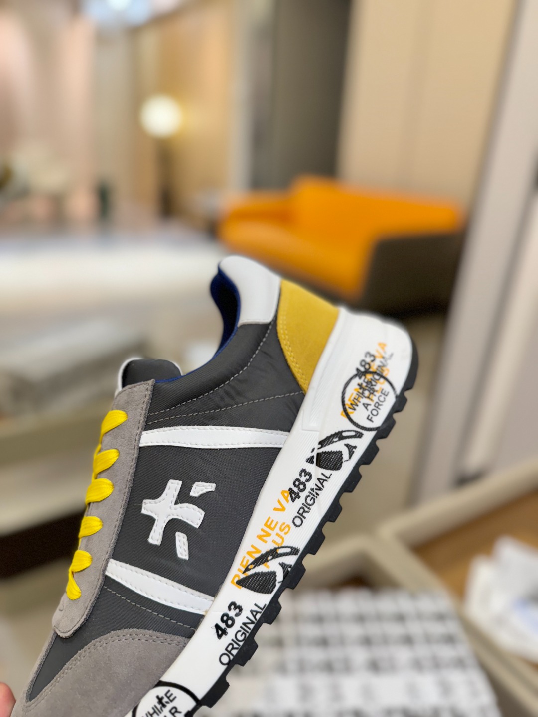 普瑞米亚达 Premiata Lander Trainers 兰诺系列米字低帮复古百搭 休闲训练运动鞋p