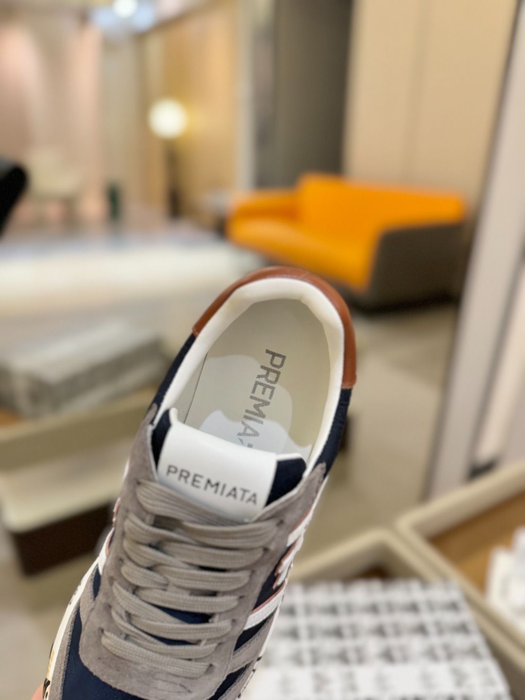 普瑞米亚达 Premiata Lander Trainers 兰诺系列米字低帮复古百搭 休闲训练运动鞋p