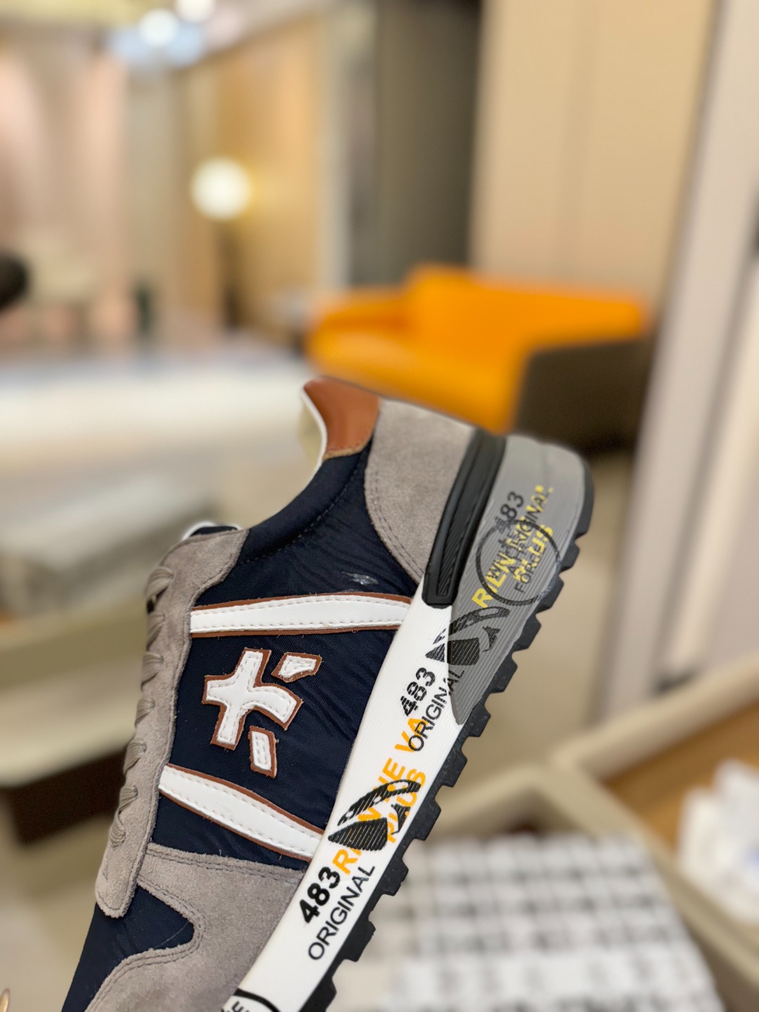 普瑞米亚达 Premiata Lander Trainers 兰诺系列米字低帮复古百搭 休闲训练运动鞋p