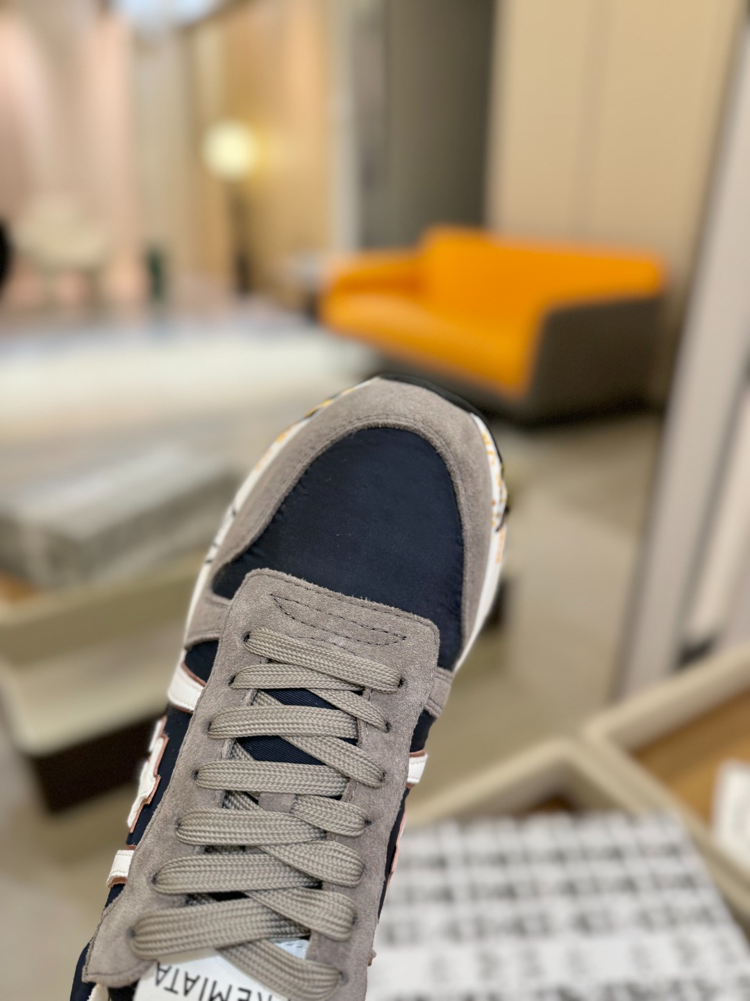 普瑞米亚达 Premiata Lander Trainers 兰诺系列米字低帮复古百搭 休闲训练运动鞋p