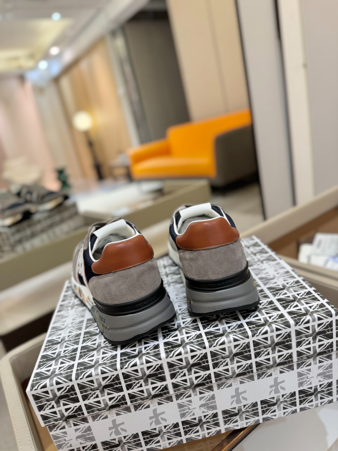 普瑞米亚达 Premiata Lander Trainers 兰诺系列米字低帮复古百搭 休闲训练运动鞋p