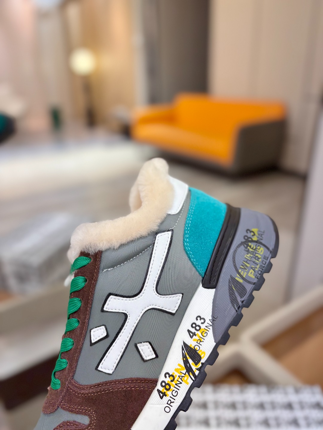 普瑞米亚达 Premiata Lander Trainers 兰诺系列米字低帮复古百搭 休闲训练运动鞋p