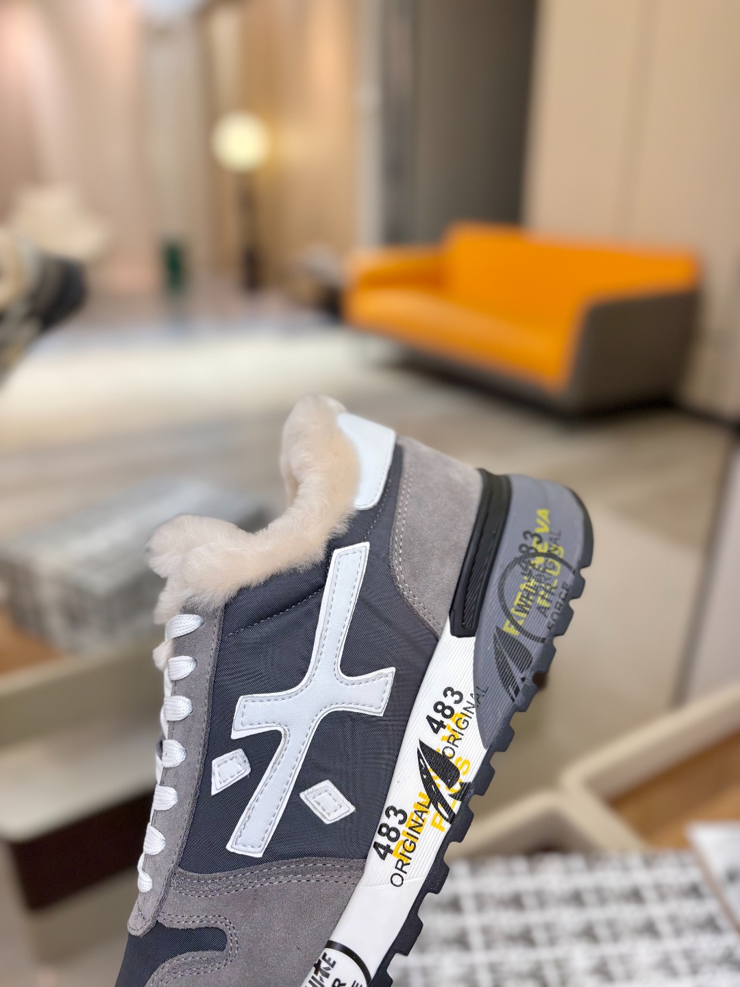 普瑞米亚达 Premiata Lander Trainers 兰诺系列米字低帮复古百搭 休闲训练运动鞋p