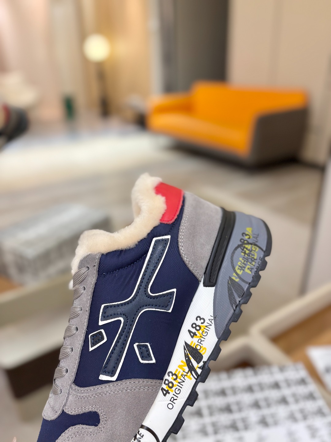 普瑞米亚达 Premiata Lander Trainers 兰诺系列米字低帮复古百搭 休闲训练运动鞋p