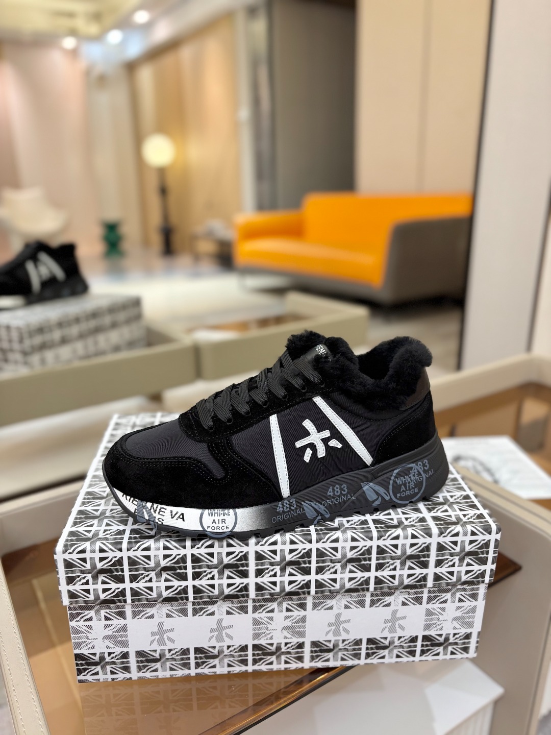 普瑞米亚达 Premiata Lander Trainers 兰诺系列米字低帮复古百搭 休闲训练运动鞋p