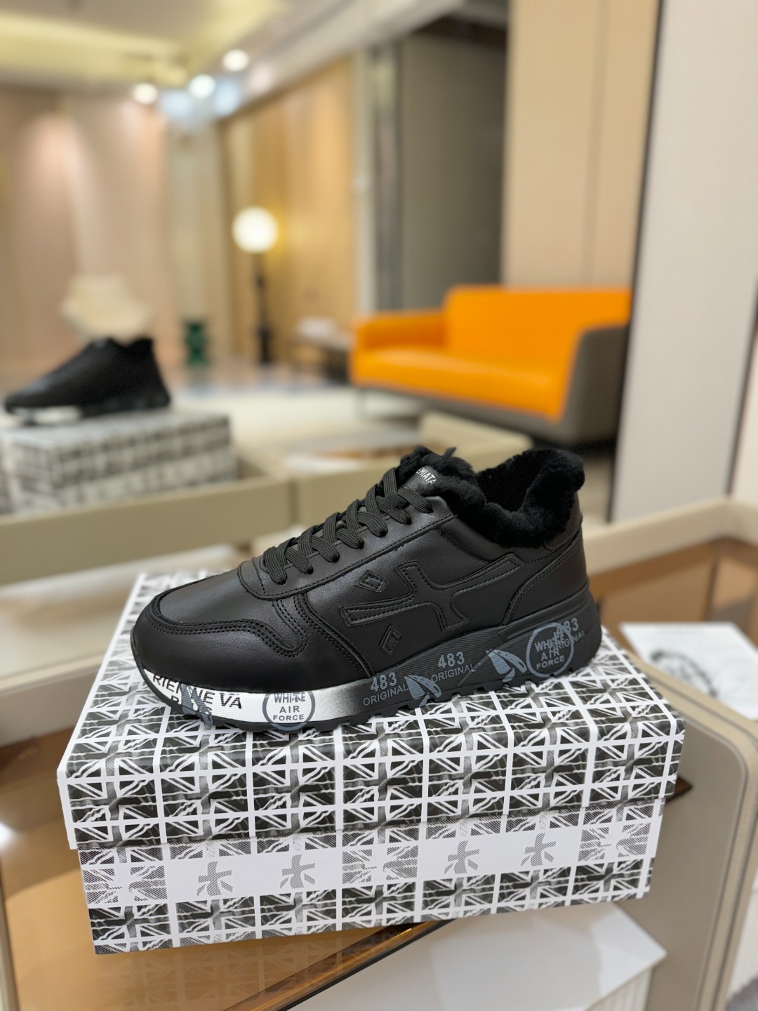 毛里 普瑞米亚达 Premiata Lander Trainers 兰诺系列米字低帮复古百搭 休闲训练运